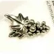1x silber Hakenverschluss 28x15mm Schmuckverschluss - Schmuckubehör Schmuckverschluss - Leisure-Beads DIY