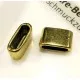 Antikgoldfarbene Schiebeperle 12x8x5mm innen 9x3mm schlichte - Schmuckzubehör - Leisure-Beads DIY