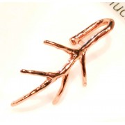 1x rosegoldfarben Collierschlaufe 21x15mm Innen 4,5x7mm rosegoldfarben Anhängerhaken - rosegoldfarben Schmuckzubehör Collierschl