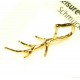 1x goldfarben Collierschlaufe 21x15mm Innen 4,5x7mm goldfarben Anhängerhaken - Schmuckzubehör Collierschlaufe