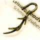 1x bronze Collierschlaufe 21x15mm Innen 4,5x7mm Anhängerhaken - Schmuckzubehör Collierschlaufe