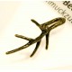 1x bronze Collierschlaufe 21x15mm Innen 4,5x7mm Anhängerhaken - Schmuckzubehör Collierschlaufe