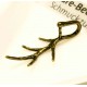 1x bronze Collierschlaufe 21x15mm Innen 4,5x7mm Anhängerhaken - Schmuckzubehör Collierschlaufe