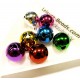 10x bunte Glöckchen 16x12mm im Mix als Schmuckanhänger - Schmuckzubehör