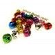 10x bunte Glöckchen 8x8mm im Mix als Schmuckanhänger - Schmuckzubehör