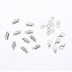 10x 10mm silber Perlenband Verbinder als Set - Schmuckzubehör