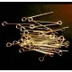 20 goldfarben Kettelstifte 20mm goldfarben Schmuckdraht mit Öse - Schmuckzubehör - Leisure-Beads DIY