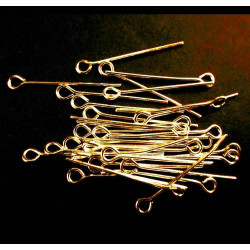20 goldfarben Kettelstifte 20mm goldfarben Schmuckdraht mit Öse - Schmuckzubehör