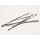 10 gunmetal Kettelstifte 80mm Schmuckdraht mit Öse - Schmuckzubehör - Leisure-Beads DIY