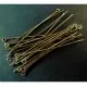 10 bronze Kettelstifte 80mm Schmuckdraht mit Öse - Schmuckzubehör - Leisure-Beads DIY