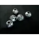 5x silberfarbene 6x6mm Metallperlen Rosenmotiv Spacer - Leisure-Beads DIY