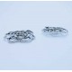 1x silber Rose Anhänger 29x26mm Schmuckanhänger - Schmuckzubehör