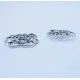 1x silber Rose Anhänger 29x26mm Schmuckanhänger - Schmuckzubehör - Leisure-Beads DIY