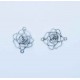 1x silber Kettenverbinder Rose 33x26x5mm Kettenverteiler - Schmuckzubehör