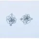 1x silber Kettenverbinder Rose 33x26x5mm Kettenverteiler - Schmuckzubehör - Leisure-Beads DIY