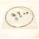 Silber Bastelset für 1 Kette - Schmuckzubehör Set