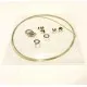 Silber Bastelset für 1 Kette - Schmuckzubehör Set - Leisure-Beads DIY