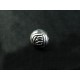 Silberfarbene Rosenmotiv Metallperle 6x6mm Metallspacer