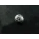 Silberfarbene Rosenmotiv Metallperle 6x6mm Metallspacer - Leisure-Beads DIY