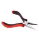 Schmuck Flachzange mit glattem Profil in rot und schwarz - Schmuckwerkzeug - Leisure-Beads DIY