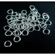 Biegering hellsilberfarben 5mm x 0,7mm rund Binderinge - Schmuckzubehör Biegering - Leisure-Beads DIY
