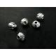 5x silberfarbene 5x5x4mm Metallperlen Kürbis Spacer