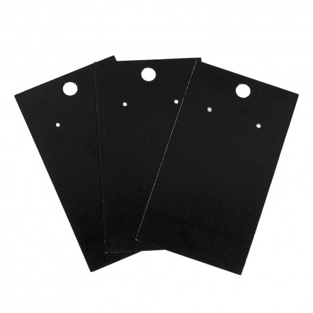 Leisure-Beads - 50 schwarze Schmuckkarten 90x50mm Papier ohne Schrift Schmuck Display Ohrringe - Schmuckzubehör