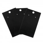 50 schwarze Schmuckkarten 90x50mm Papier ohne Schrift Schmuck Display Ohrringe - Schmuckzubehör