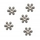 5x gunmetal 8mm Metallperlen Kugel Spacer - Schmuckzubehör Metallperlen