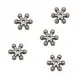 5x gunmetal 8mm Metallperlen Kugel Spacer - Schmuckzubehör Metallperlen - Leisure-Beads DIY