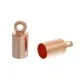 10x Rosegoldfarben Endkappe 9x4mm innen 3,5mm rosegoldfarben Einklebkappen - rosegoldfarben Schmuckzubehör - Leisure-Beads DIY