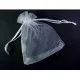 1x weisses Organzasäckchen ca. 12x9cm weisser Organzabeutel - Schmuckzubehör Schmuckverpackung - Leisure-Beads DIY