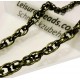 2m bronze Doppelankerkette 3,58mm Breite - bronze Schmuckzubehör