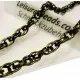 2m bronze Doppelankerkette 3,58mm Breite - bronze Schmuckzubehör - Leisure-Beads DIY