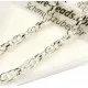 2m hellsilber Doppelankerkette 3,58mm Breite - Schmuckzubehör - Leisure-Beads DIY
