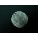 1x grosse leichte Metallperle 17mm silberfarben Spacer - Leisure-Beads DIY