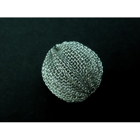 Leisure-Beads - 1x leichte Metallperle 17mm silberfarben Spacer - Schmuckzubehör Metallperle