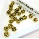 10x antikgoldfarben Perlenkappen 6x2mm Perlen Kappen - Schmuckzubehör goldfarben Perlenkappe