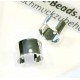 2 Stück hellsilber Ohr Cuffs 10x6,2mm platinfarbene Ohrklemmen - Schmuckzubehör zum Ohr Cuffs basteln