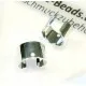 2 Stück hellsilber Ohr Cuffs 10x6,2mm platinfarbene Ohrklemmen - Schmuckzubehör zum Ohr Cuffs basteln - Leisure-Beads DIY