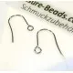 Edelstahl Ohrfedern 13x15mm silberfarben mit Stopper - Edelstahl Schmuckzubehör Ohrringe selber machen - Leisure-Beads DIY