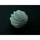 1x grosse leichte Metallperle aus Metallgaze 17mm silberfarben Spacer - Leisure-Beads DIY