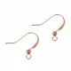 10 Stück rosegoldfarben Ohrfedern 19x17mm Ohrhaken - Rose Gold Schmuckzubehör zum Ohrringe selbermachen - Leisure-Beads DIY