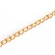 Goldfarbene Eisenkette 3x4x0,8mm Gliederkette Schmuckkette - Schmuckzubehör