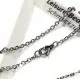 Edelstahl 304 Halskette 45cm x 2mm Gliederkette - Schmuckzubehör Schmuckkette - Leisure-Beads DIY