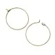 10x bronze Weinglasringe Creolen ca. 29x25mm bronze - Tischdeko Weinglasringe - Leisure-Beads DIY