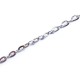 50cm silber Kette 5x3mm silberfarbene Schmuckkette Gliederkette - Schmuckzubehör
