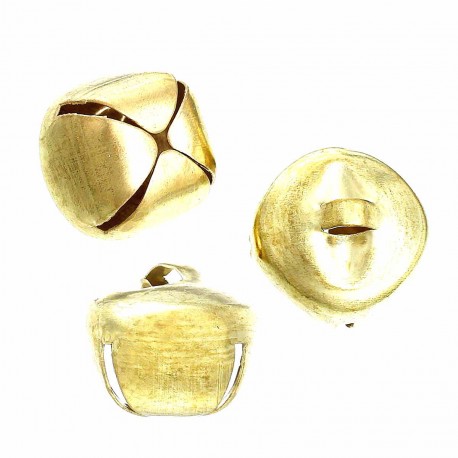 Leisure-Beads - 10x antikgoldfarben Glöckchen 15x15mm Schmuckanhänger - Schmuckzubehör