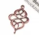 1x kupfer Schmuckverbinder 28x18mm Schmuckverteiler - kupfer Schmuckzubehör - Leisure-Beads DIY