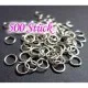 500x Biegering 6mm x 1mm runder Bindering - Schmuckzubehör Biegering - Leisure-Beads DIY